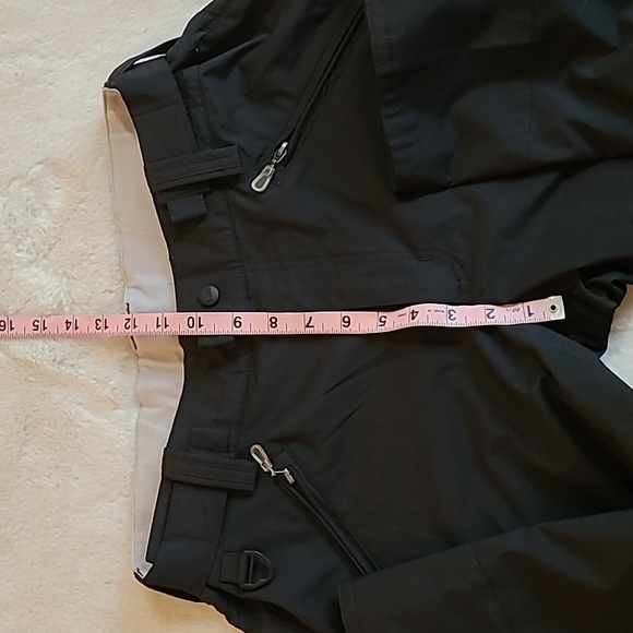 E 408 Black Insulated Thick Winter Snow Pants Outerwear Size Medium - Picture 12 of 15